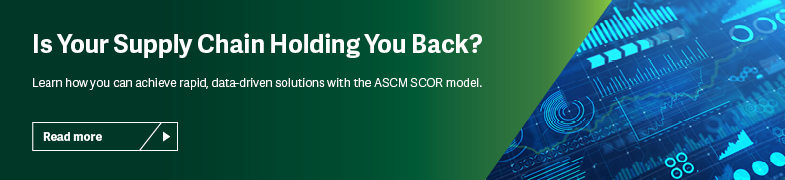 Is Your Supply Chain Holding You Back? ASCM's SCOR can help