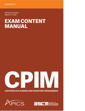 CPIM V7 Exam Content Manual