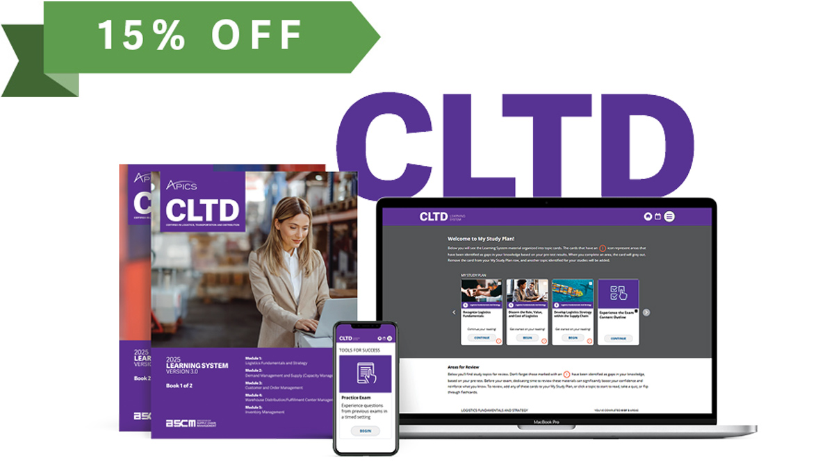 Get Certified in Logistics, Transportation and Distribution (CLTD)
