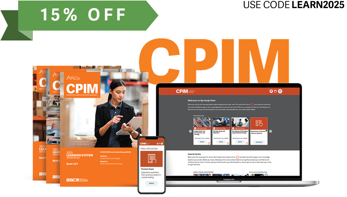 APICS CPIM 8 Planning and Inventory Management | ASCM