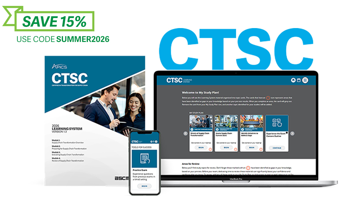 Certified in Transformation for Supply Chain (CTSC)